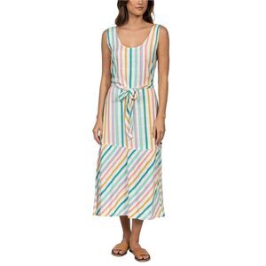 Hurley Womens Monroe High Slit Maxi Blouson Dress, daydream, XS